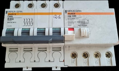 Merlin Gerin C60L B40A Vigi C60 Multi 9 4P