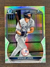 2023 Bowman Chrome 1st Bowman Refractor Green Lunar Glow Spencer Jones BCP-139