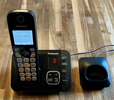 Panasonic KX-TGE630 Cordless Phone 1 Handset Black + Answering Machine