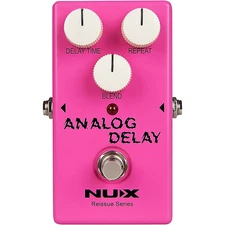 NUX Reissue Series Analog Delay with BBD Chipset Effects Pedal Pink