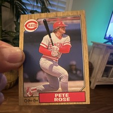 O-Pee-Chee 1987 Pete Rose Cincinnati Reds Base Set #200 Baseball Card