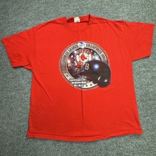 Boston Red Sox Majestic T Shirt Mens 2X Red AL Champions 2004 World Series