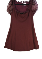 NEW, Reformation X Kacey Musgraves Bunny Minidress in Chianti SZ 8 #MD0174