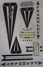 Duncan fearnly the magnum super full cricket bat sticker 3D Embossed 