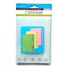 MEASURE BY MEASURE Cuttlebug Embossing Folders Borders Ruler Star Flourish um154