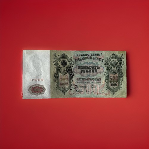 Banconota Biglietto Credito Stato Russia 500 Rubli 1912 Non Certificata Non Classificata - Foto 1 di 7