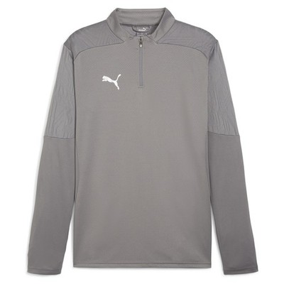 PUMA Teamfinal Training Quarter Zip Jacket Mens Grey Casual Athletic Outerwear 6