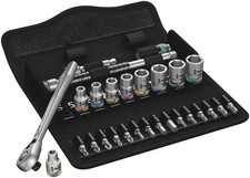 Wera 05004018001 8100 SA 8 Zyklop Metal Ratchet 28 piece Set with switch leve...