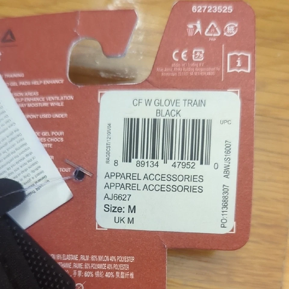 Reebok Black and Orange CrossFit Gloves - Image 3 of 4