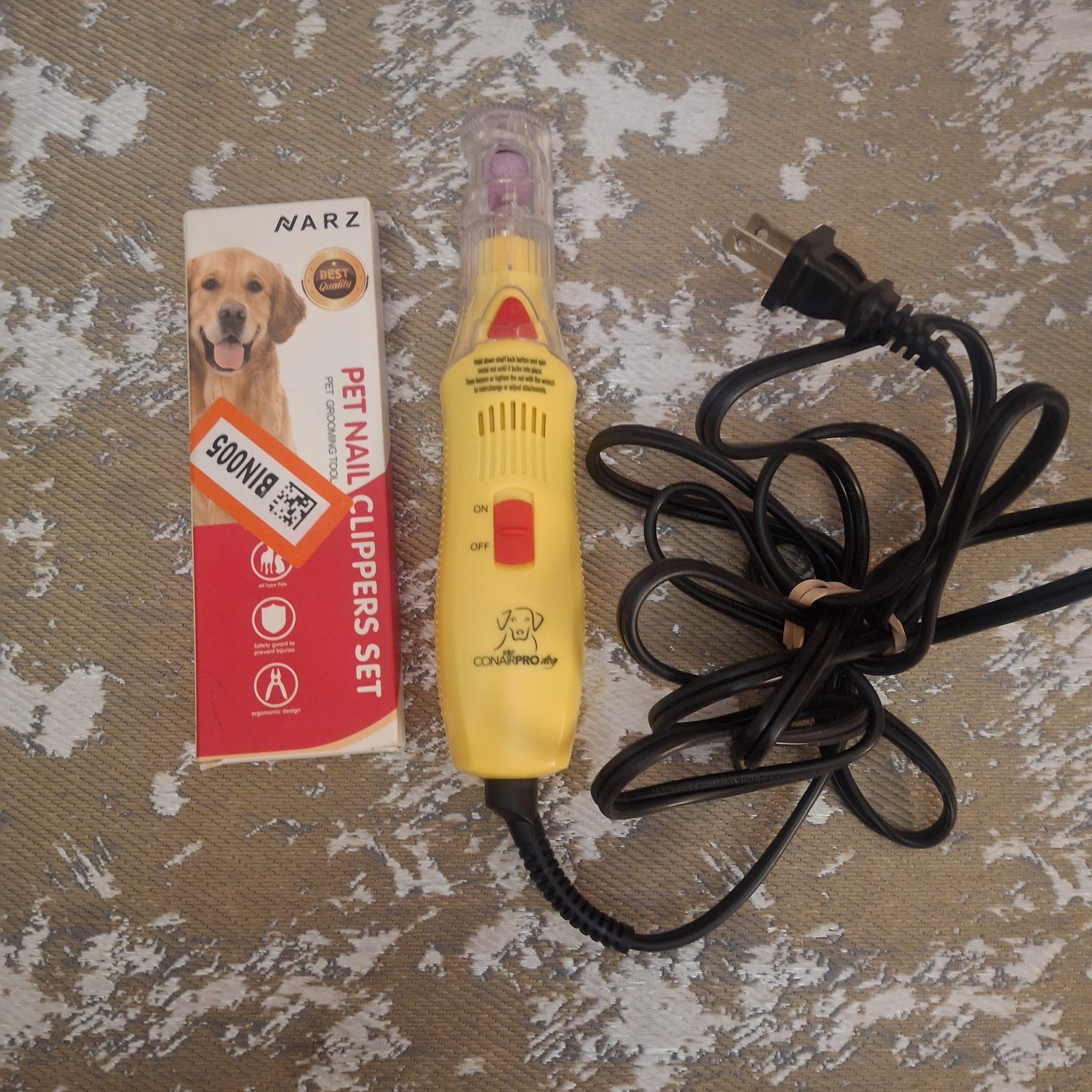 Conair Pro Dog Nail Grinder Grooming Tool Corded Electric w/