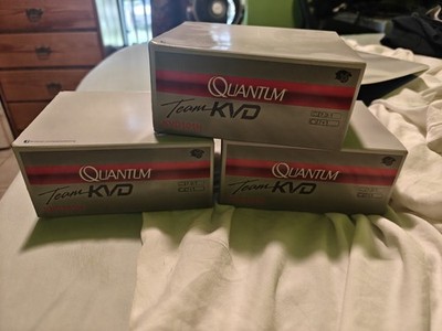 EMPTY BOXES Team KVD Quantam left Hand 7:3:1 Baitcaster Boxes KVD1010H 3 Pack