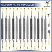 Dental Composite Instrument #6 Titanium Gold CIG-6 Plastic Filling Tool