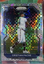 2021 Panini Prizm - Tier II Cristian Pache #144 Power Plaid Prizm /75 (RC)