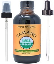 PRIME NATURAL Organic Tamanu Oil 4 Fl Oz Pack of 1 , Dark Green/Dark Yellow