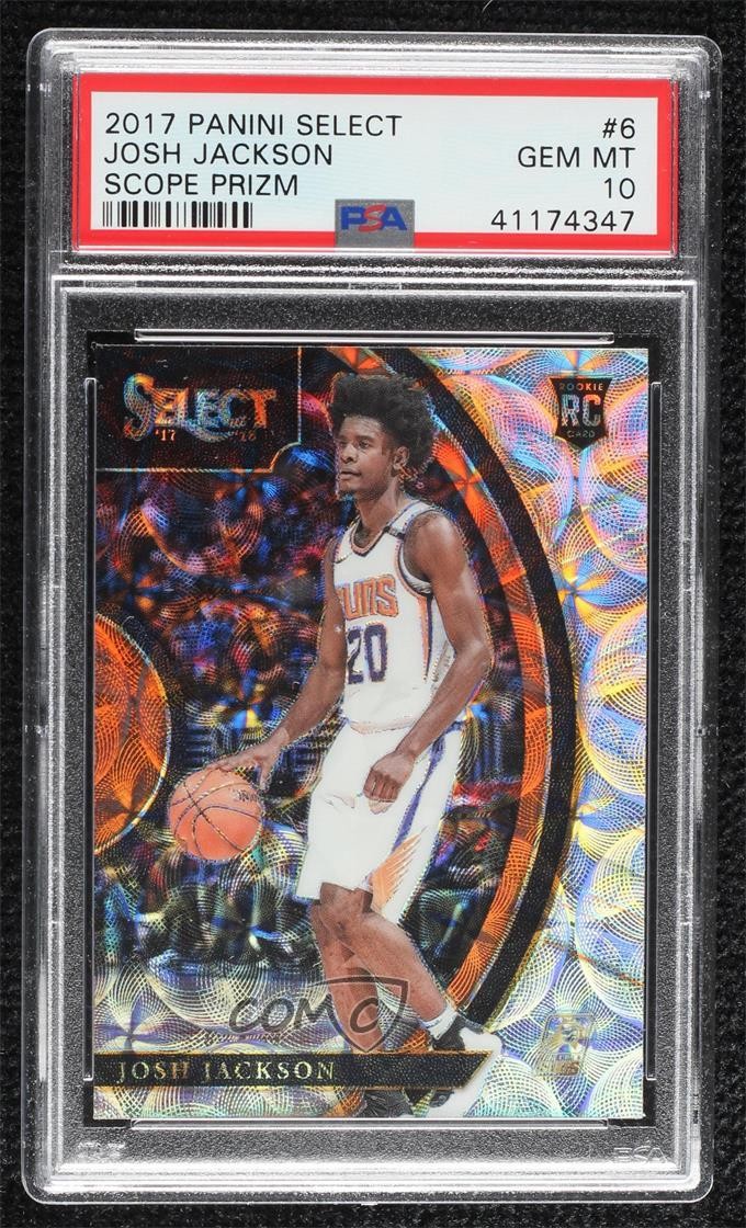2017-18 Panini Select Concourse Scope Prizm Josh Jackson #6 PSA 10 GEM MT gh4