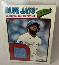 Vladimir Guerrero Jr. 2026 Topps Heritage Real One Relic /77 - Near Mint or Mint