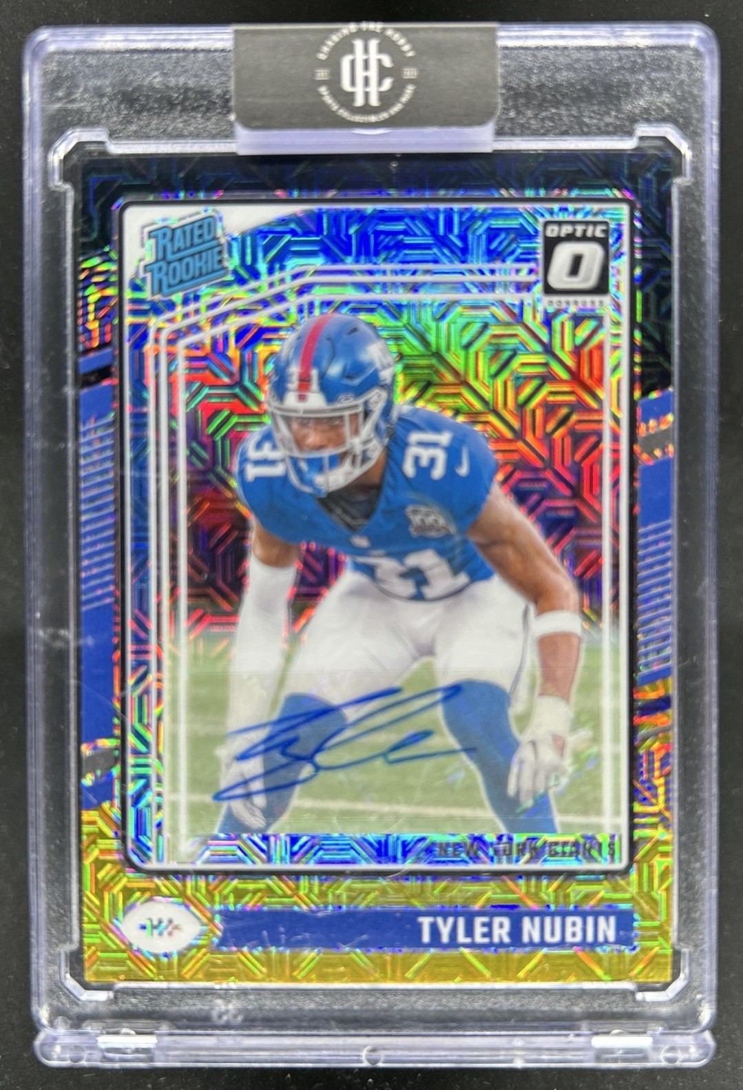 Tyler Nubin Panini Donruss Optic #296 Autograph-Black Gold