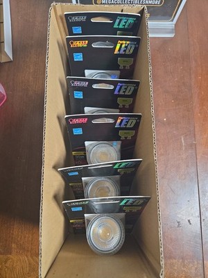 Lot Of 6 Feit Electric 35W 350 Lumens Warm white GU10 Dimmable LED Light Bulb