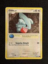 Gible 7/17 POP Series 6 Holo Uncommon Pokemon Card - HEAVY HOLO BLEED on eBay