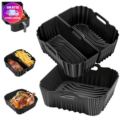 Airfryer Silikonform Cosori Turboblaze 5,5L 6,4L 3 Stück wiederverwendbar