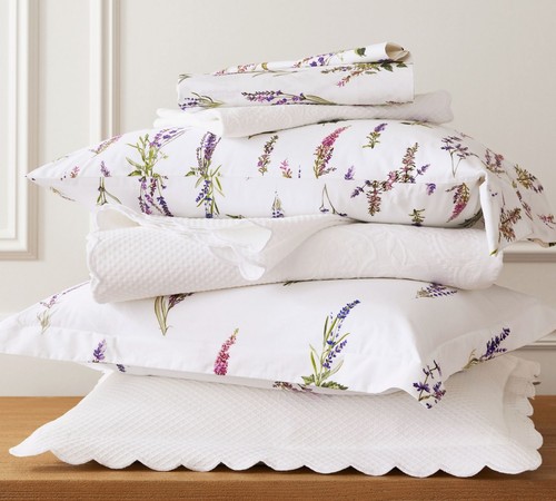 NEU Pottery Barn x Monique Lhuillier Kräuter Provence Perkal Kissenbezüge König Set - Bild 7 von 13