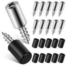 20 Pcs Iron Shelf Pegs Self Tapping Screw In Shelf Support Holders With Sleeves