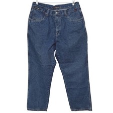 FUBU Carpenter Jeans Mens Blue Cotton Vintage 90s Y2K Baggy Hip Hop W40 L34