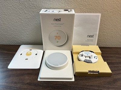 Google Nest Thermostat E Smart WIFI Programable White T4000ES - A0063 Open Box