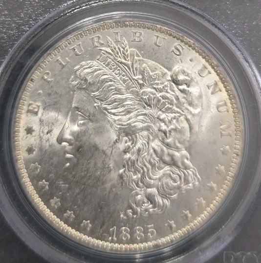 1885-O Morgan Silver Dollar – PCGS MS63 – Old Green Holder (OGH)