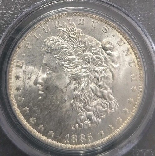 1885-O Morgan Silver Dollar – PCGS MS63 – Old Green Holder (OGH)