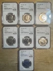 LOT  OF (7) 1965 & 66 NGC MS67 SMS 50C KENNEDY SILVER HALF DOLLARS 📈📈🔥🔥