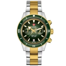 Rado Captain Cook Automatic Chronograph 43mm Green Dial Men's Watch R32151318