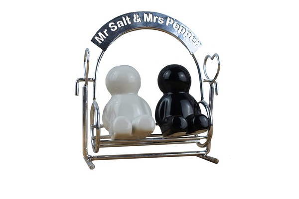 Winkee - Mr Salt & Mrs Pepper Shakers - Salt And Pepper Dispenser Neu-image