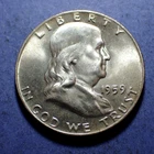 1959-D Franklin Half Dollar  Near Gem BU