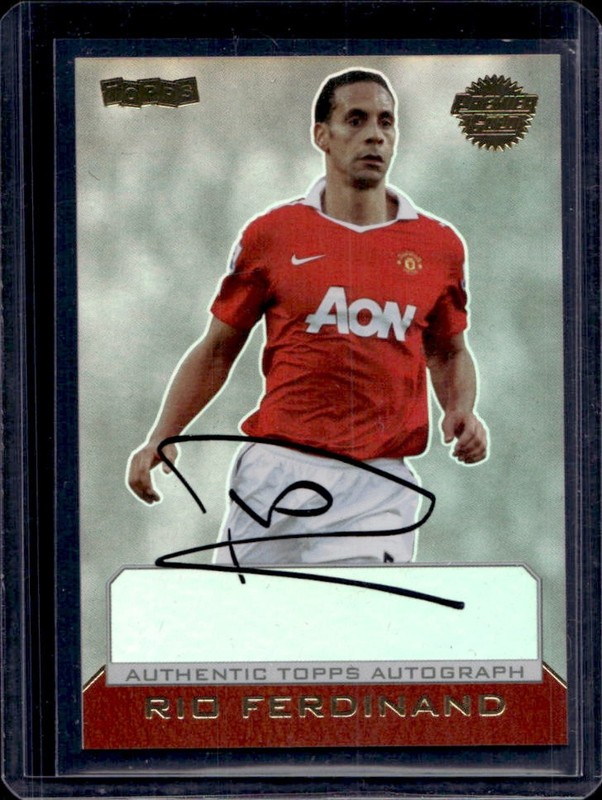 2010 Topps Premier Gold Rio Ferdinand Record Signing Autograph Auto #87/150