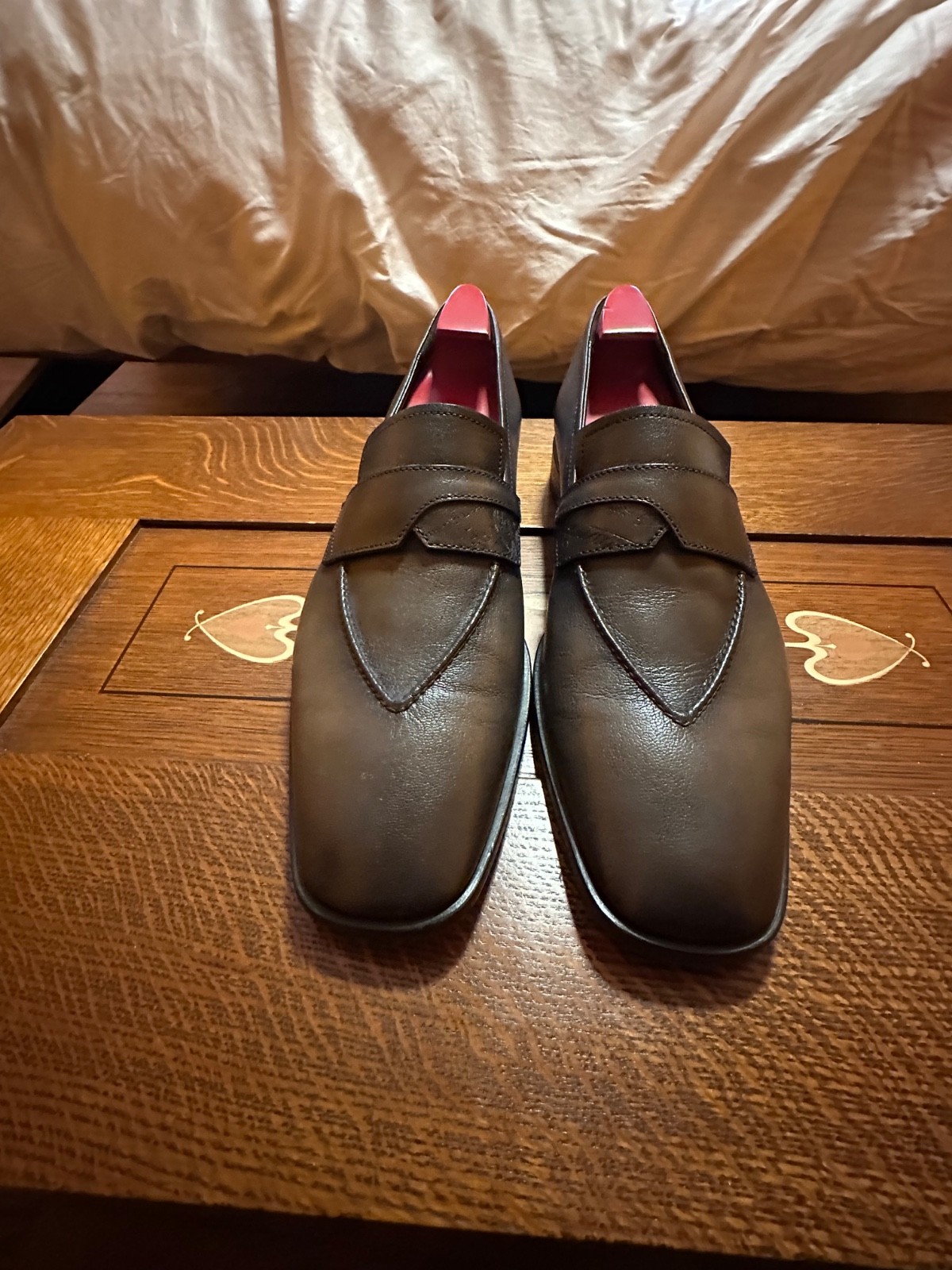 Berluti Goat Skin Leather Loafers