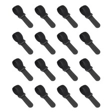 16pcs Reusable Cinch Straps 0.8"x5.9" Hook and Loop Cable Securing Straps, Black