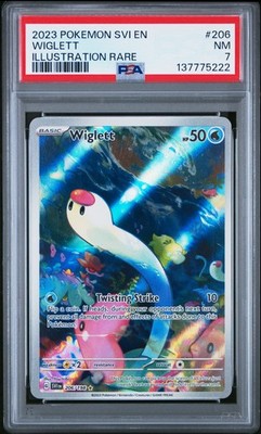 wiglett pokemon card 081/078 CGC GEM MINT 10 Art Rare Scarlet & Violet 206/198 / Illustration Rare Card Type / HP / Stage evolves-from:wiglett PkmnCards