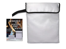 GETGEAR Fireproof Document Bag, Fire and Water resistant Safe Protects legal doc