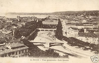 Gravure Ancienne Originale De Nice, Vue Générale, Vers 1835