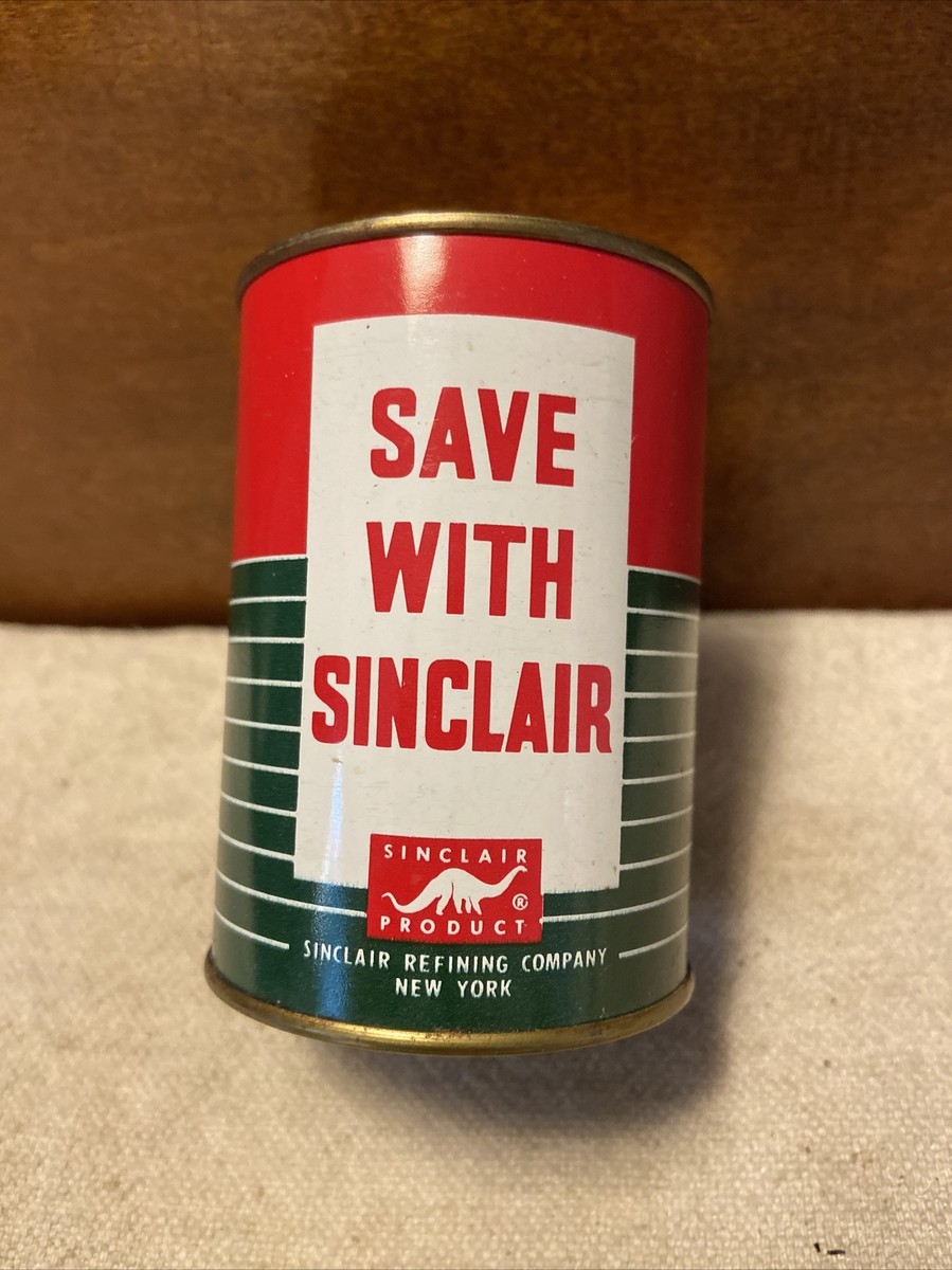 Vintage 1950's Sinclair Extra Duty Motor Oil 3” Tin Avertising