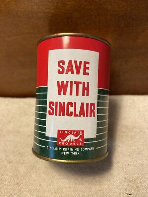 Vintage 1950's Sinclair Extra Duty Motor Oil 3” Tin Avertising