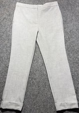 Ann Taylor Women's Size 8 Gray Business Slacks Cuff Pants