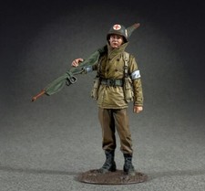 BRITAINS WORLD WAR 2 ALLIES 25193 U.S. INFANTRY MEDIC WITH STRETCHER 1943 - 1945