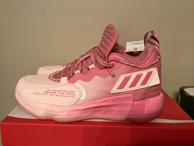 Size Adidas Dame Dolla Pink rare All Star Brand New Without Box 