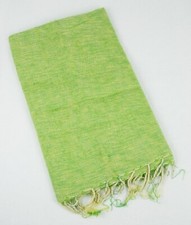 Schal XXL Stola Yak Yakwolle Hell Grün Beige superweicher Yakschal Decke Umhang
