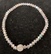 Bracelet - Dainty Crystal Rainbow Beads - 5 and Under
