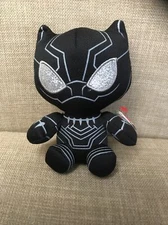 Ty Marvel Black Panther Beanie Baby Plush Soft Toy - 6" Avengers With Tags