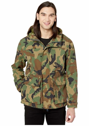 J Crew Brunswick Rain Jacket in Camo 