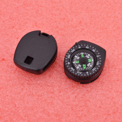 10PCS Mini Clear Liquid-filled Compass w/ Clip Outdoor Molle Backpack Pouches